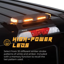Load image into Gallery viewer, Putco 48In Universal 48In Tri Color Hornet Light (Amber/Blue/White) - LED Stealth Rooftop Strobe Bar - Additional View 7