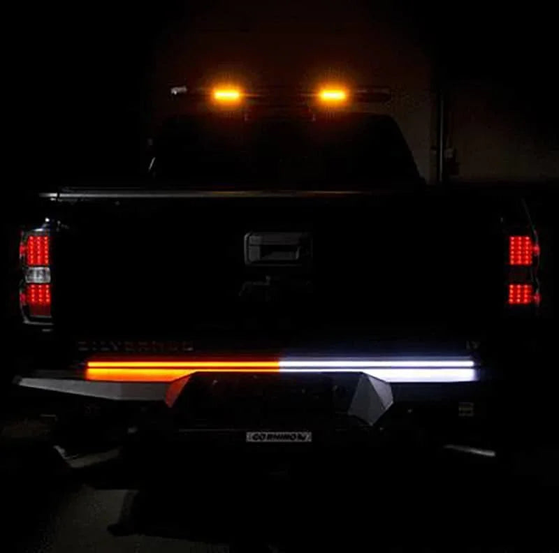 Putco 48in Work Blade LED Light Bar in Amber/White - Side View