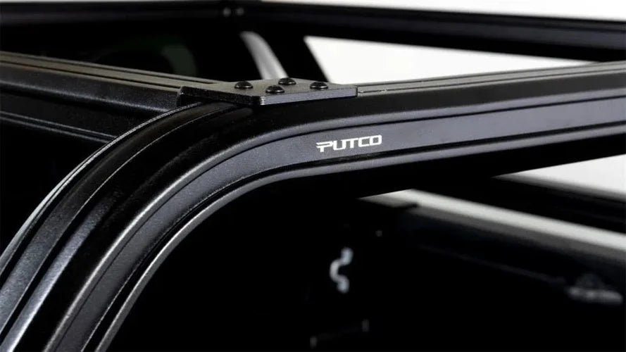 Putco 15-20 Ford F-150 - 6-1/2ft (Standard Box) Venture TEC Rack - Back View