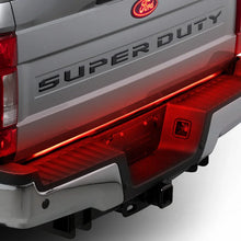 Load image into Gallery viewer, Putco 60in Red Blade LED Tailgate Light Bar for Ford Turcks w/ Blis and Trailer Detection - Installation View