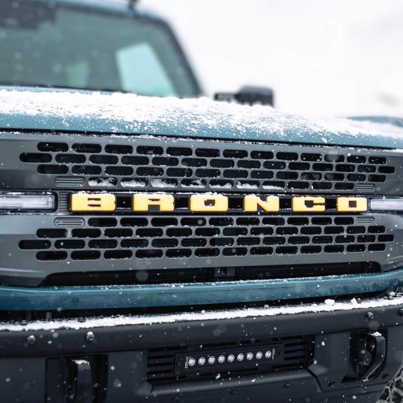 Putco Ford Bronco 21-23 Ford Bronco Emblem (Fits Models w/ Front Camera) - Side View