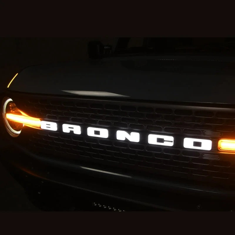 Putco Ford Bronco 21-23 Ford Bronco Emblem (Fits Models w/ Front Camera) - Back View
