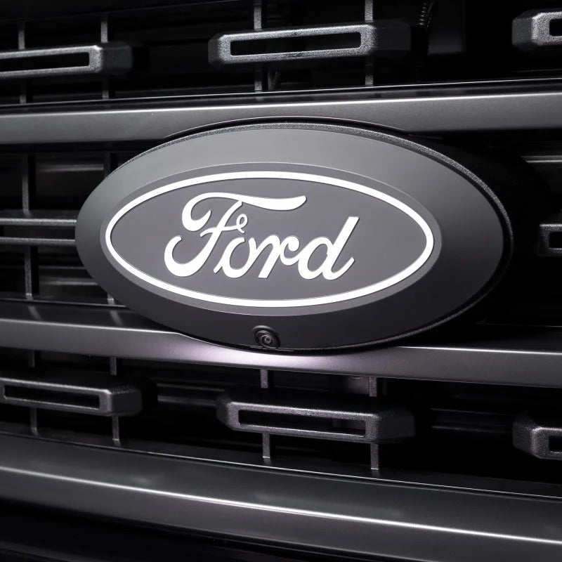 Putco Ford F-150 Front Emblem - With camera cutout (No Spray washer) - Side View