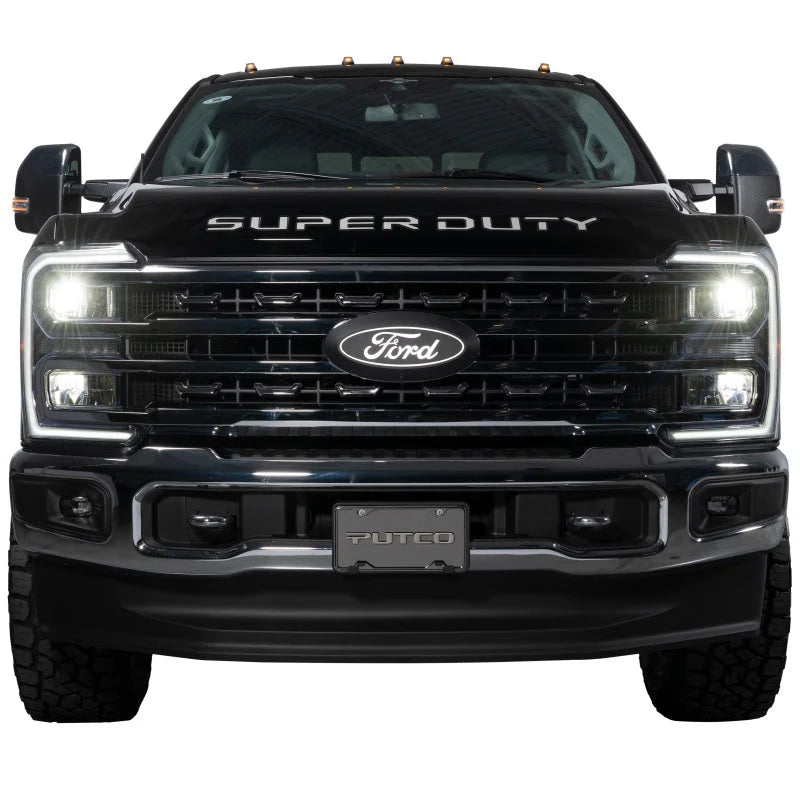 Putco Front Emblem (w/ Camera Cutout and w/o Washer Opening) fits 2025 Ford F-250 Super Duty / 2025 Ford F-350 Super Duty ...