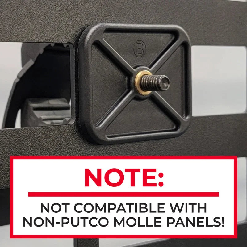 Putco Full Set of MOLLE Mount Grip kit (Set of 5 - x2 Small - x2 Medium - x1 Large) - Detail View