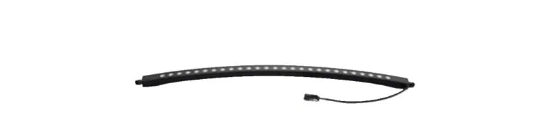 Putco Luminix High Power LED - 50in Curved Light Bar - 48 LED - 19200LM - 51.63x.75x1.5in - 6 Deg - Side View