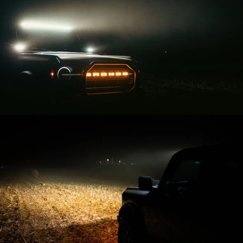 Putco Luminix High Power LED - 50in Curved Light Bar - 48 LED - 19200LM - 51.63x.75x1.5in - 6 Deg - Back View