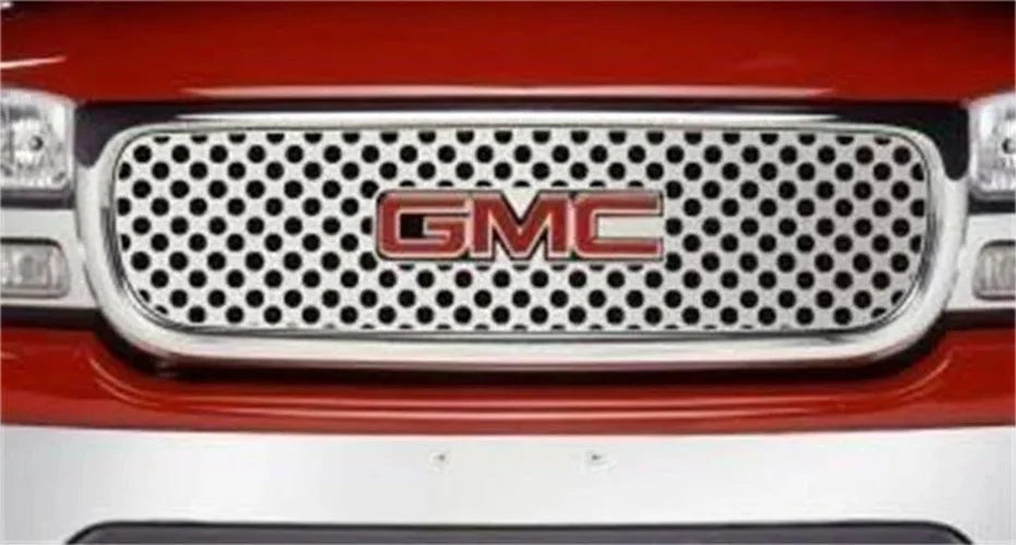 Putco 00-06 GMC Yukon XL - w/ Logo CutOut Punch Stainless Steel Grilles - Side View