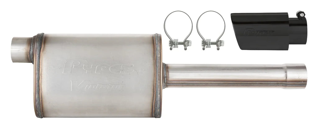 Pypes Performance exhaust 19-25 GM P/U Muffler/Tip Kit Black SGT32VB