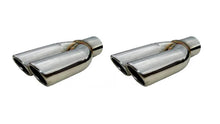 Load image into Gallery viewer, Pypes Performance exhaust 2.5in Splitter Tip w/Rol led Edge Pair Polished