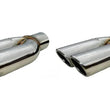 Load image into Gallery viewer, Pypes Performance exhaust 2.5in Splitter Tip w/Rol led Edge Pair Polished