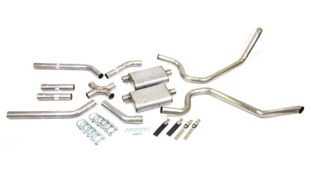 Pypes Performance exhaust 65-69 B-Body 2.5in Exhau st System w/X-Pipe