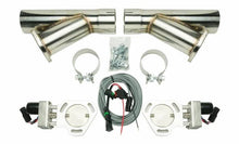 Load image into Gallery viewer, Pypes Performance exhaust Dual Electric Exhaust Cutout 3in w/Y-Pipes