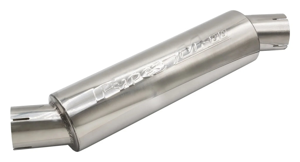 Pypes Performance exhaust M-80 Muffler 2.5in Round Offset/Offset