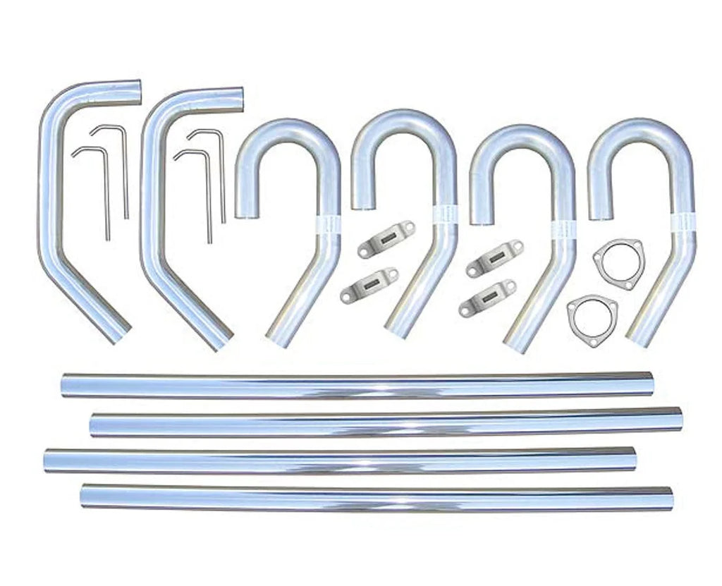 Pypes Performance exhaust SS Builders Kit 3in Exhaust w/o X-Pipe