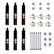 Load image into Gallery viewer, QA1 17.75 Eye-B/Eye-B V-None Dry Shock Small Body Steel 11.63 - 6 Pack - Main Product View