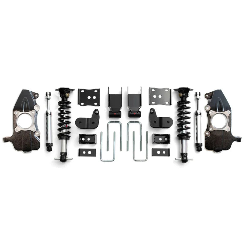 QA1 21-25 Ford F150 4WD Single Adjustable Lowering Kit w/ Spindles - 3.5-5.5in - Main Product View