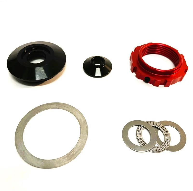 QA1 2.205-8 TPI Coilover Conversion Kit 2.5in ITT Strut - Red Anodized Nut - Main Product View