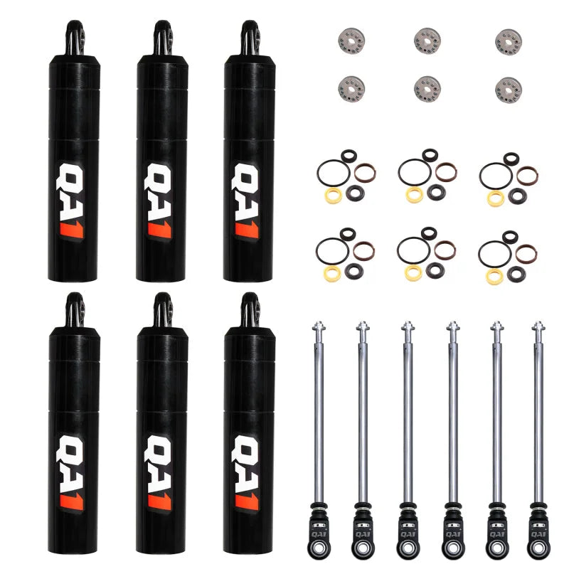 QA1 24.30 Eye-B/Eye-B V-None Dry LD Piston Shock Large Steel 15.38 - 6 Pack - Main Product View