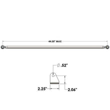 Load image into Gallery viewer, QA1 40in Diagonal Link Kit w/ Mounting Brackets &amp; Tube Adapters - Installation View