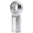 Load image into Gallery viewer, QA1 G Series 2-Pc Rod End - Female/Left Hand - 6mm Bore x M6x1.0 - Stainless Steel w/PTFE - Main Product View