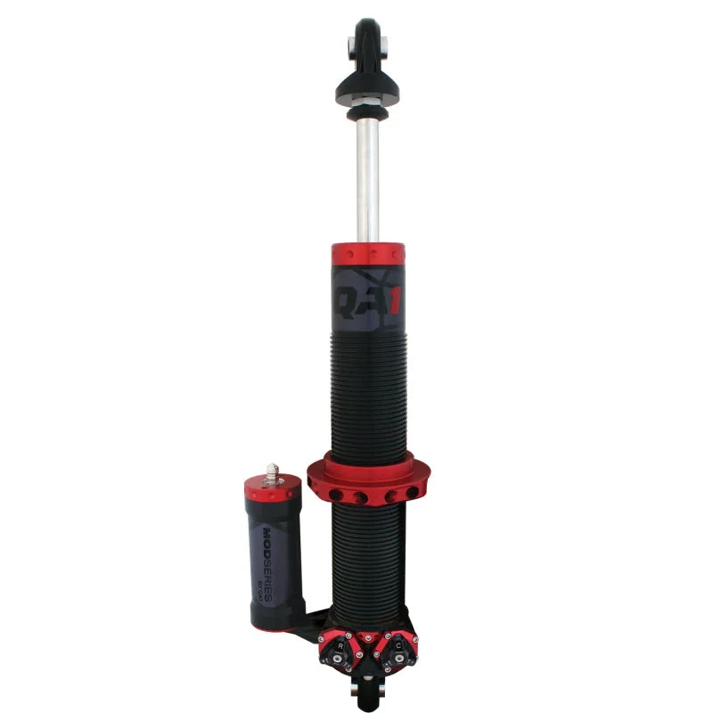 QA1 MOD Series Coil-Over Shock Absorber - Piggyback - Left Hand - Bearing Mount - 14.875in/23.625in - Side View