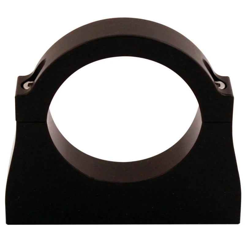 QA1 MOD Series Shock Absorber Reservoir - Flat Panel - Black Anodized Aluminum - Side View