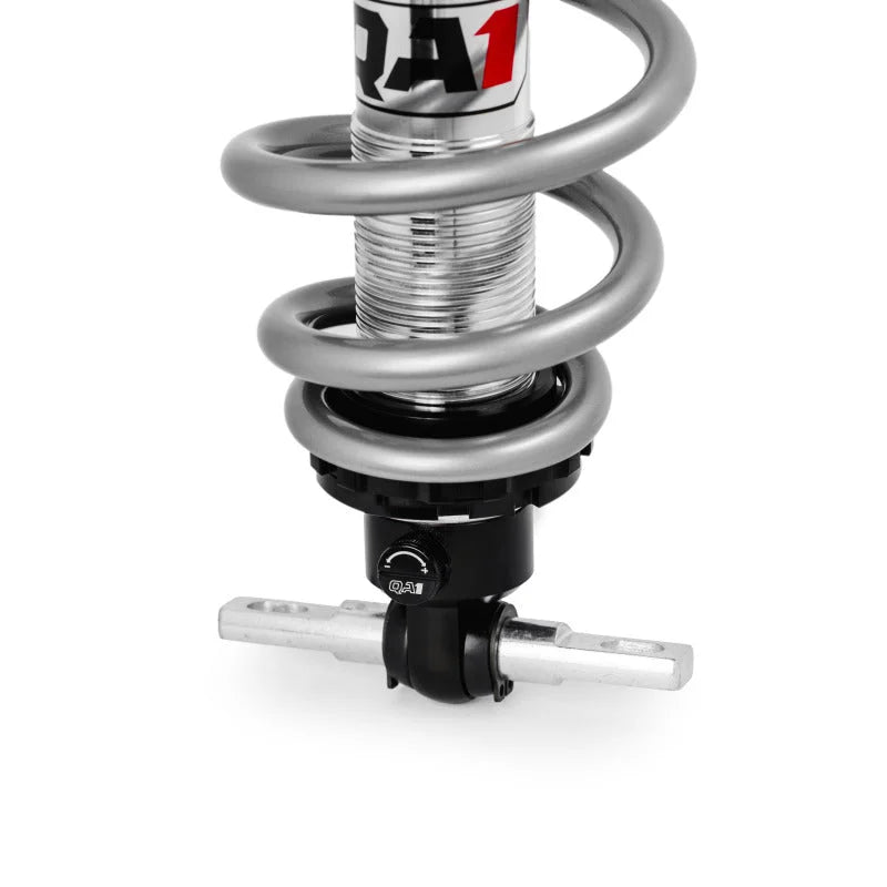 QA1 Pro Front Coil-Over System - Single Adj. - 10in x 350lbs/in - Aluminum fits 1964-1966 Ford Mustang - Side View