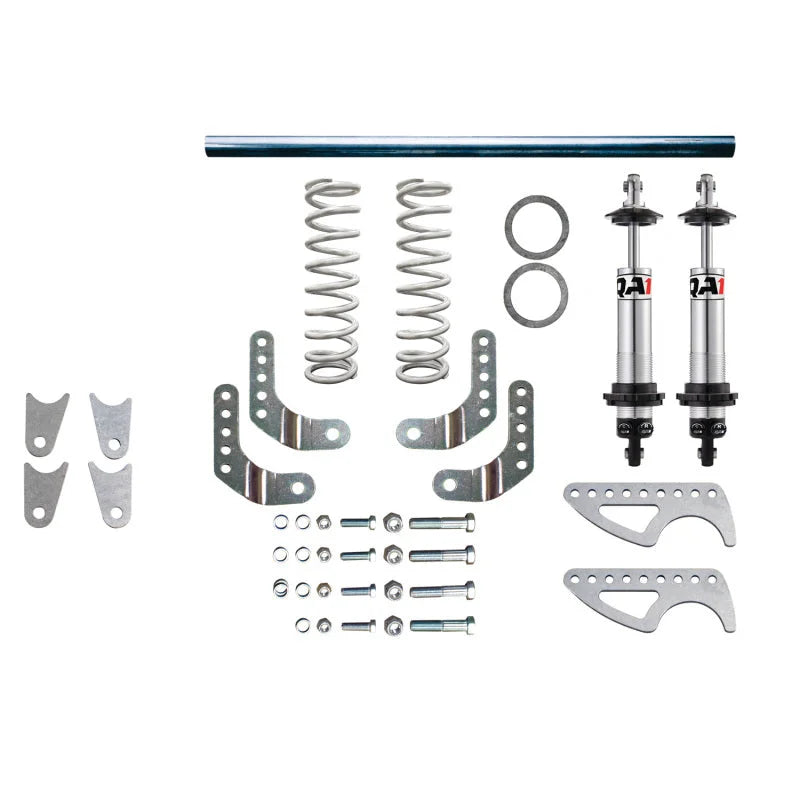 QA1 Pro Rear Weld-In Coil-Over System - Double Adj. - 12in x 150lbs/in - 3in Tube - Aluminum - Side View
