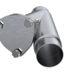 Load image into Gallery viewer, QTP 2.25in Weld-On QTEC Exhaust Cutout Y-Pipe - Side View