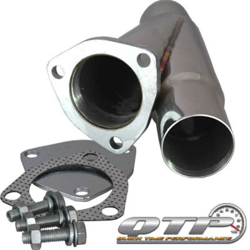 QTP 2.25in Weld-On QTEC Exhaust Cutout Y-Pipe - Installation View