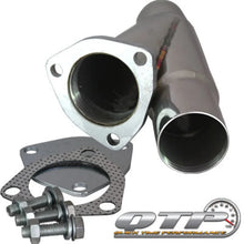 Load image into Gallery viewer, QTP 2.25in Weld-On QTEC Exhaust Cutout Y-Pipe - Installation View