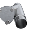 Load image into Gallery viewer, QTP 2.25in Weld-On QTEC Exhaust Cutout Y-Pipe - Side View