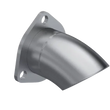 Load image into Gallery viewer, QTP 2.5in Bolt-On QTEC Adjustable Turn Down - Side View