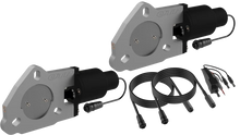 Load image into Gallery viewer, QTP 2.5in Bolt-On QTEC Dual Electric Cutout Valves - Pair - Main Product View