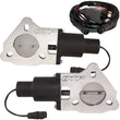 Load image into Gallery viewer, QTP 2.5in Bolt-On QTEC Dual Electric Cutout Valves - Pair - Side View