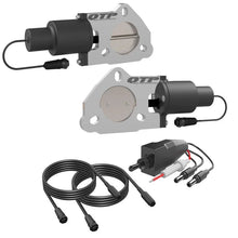 Load image into Gallery viewer, QTP 2.5in Bolt-On QTEC Dual Electric Cutout Valves - Pair - Detail View