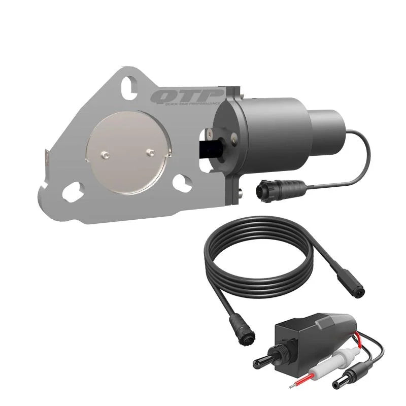QTP 2.5in Bolt-On QTEC Electric Cutout Valve - Single - Installation View