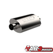 Load image into Gallery viewer, QTP 2.5in Weld-On 304SS AR3 Muffler - Side View