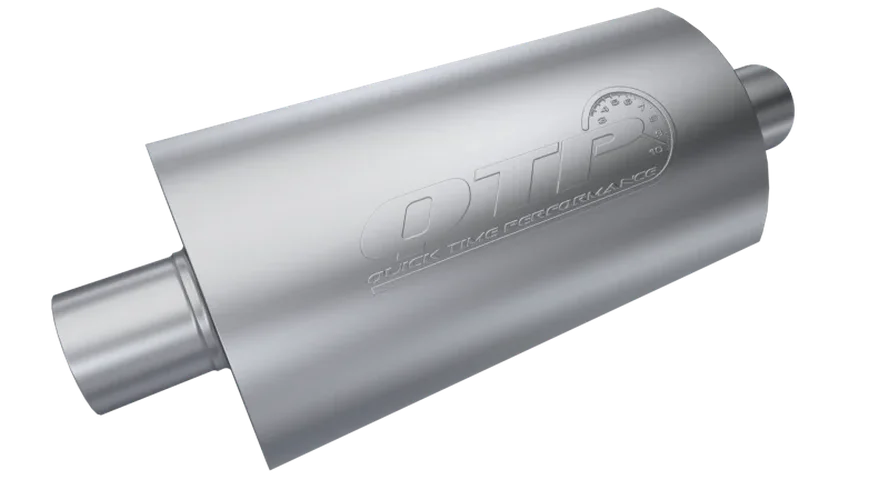 QTP 2.5in Weld-On 304SS AR3 Muffler - Installation View