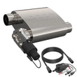 Load image into Gallery viewer, QTP 2.5in Weld-On 304SS Reverse Screamer Muffler Short Case w/Bolt-On QTEC Electric Cutout - Main Product View