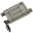 Load image into Gallery viewer, QTP 2.5in Weld-On 304SS Reverse Screamer Muffler Short Case w/Bolt-On QTEC Electric Cutout - Detail View
