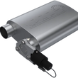 Load image into Gallery viewer, QTP 2.5in Weld-On 304SS Reverse Screamer Muffler w/Bolt-On QTEC Electric Cutout - Installation View