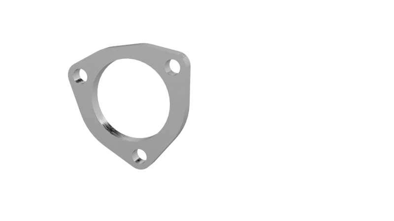 QTP 2.5in Weld-On QTEC 3 Bolt Flange - Side View
