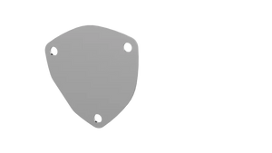 QTP 3.5in Bolt-On QTEC 3 Bolt Cover Plate - Main Product View