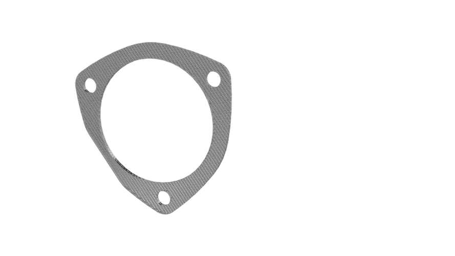 QTP 3.5in Bolt-On QTEC 3 Bolt Gasket - Side View