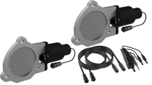 Load image into Gallery viewer, QTP 3.5in Bolt-On QTEC Dual Electric Cutout Valves - Pair - Main Product View