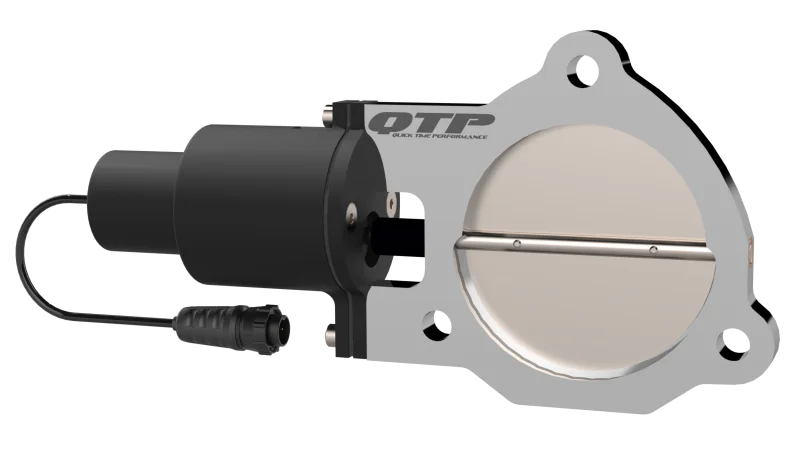 QTP 3.5in Bolt-On QTEC Electric Cutout Valve - Single - Main Product View