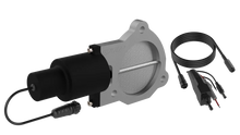 Load image into Gallery viewer, QTP 3.5in Bolt-On QTEC Electric Cutout Valve - Single - Installation View