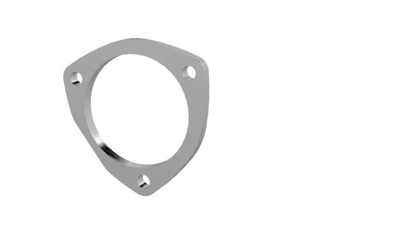QTP 3.5in Weld-On QTEC 3 Bolt Flange - Side View